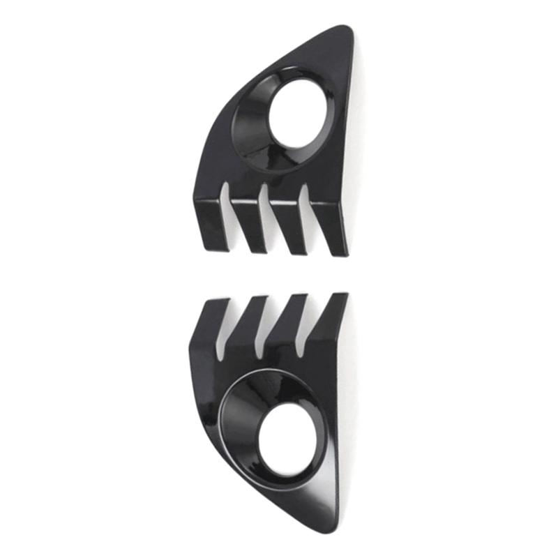 Ac29-Front Bumper Fog Light Frame Fog Lamp Shade Fog Light Frame Cover For Toyota Black