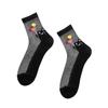 5 Pairs of Light and Breathable Cartoon Bear Mid Calf Socks for Women In Spring and Summer