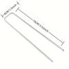 25Pcs/Pack Garden Peg Silver Metal U-Shape Garden Staple Garden Ground Nail Film Fixed Pegs Gardening Fixing Tools Film Peg