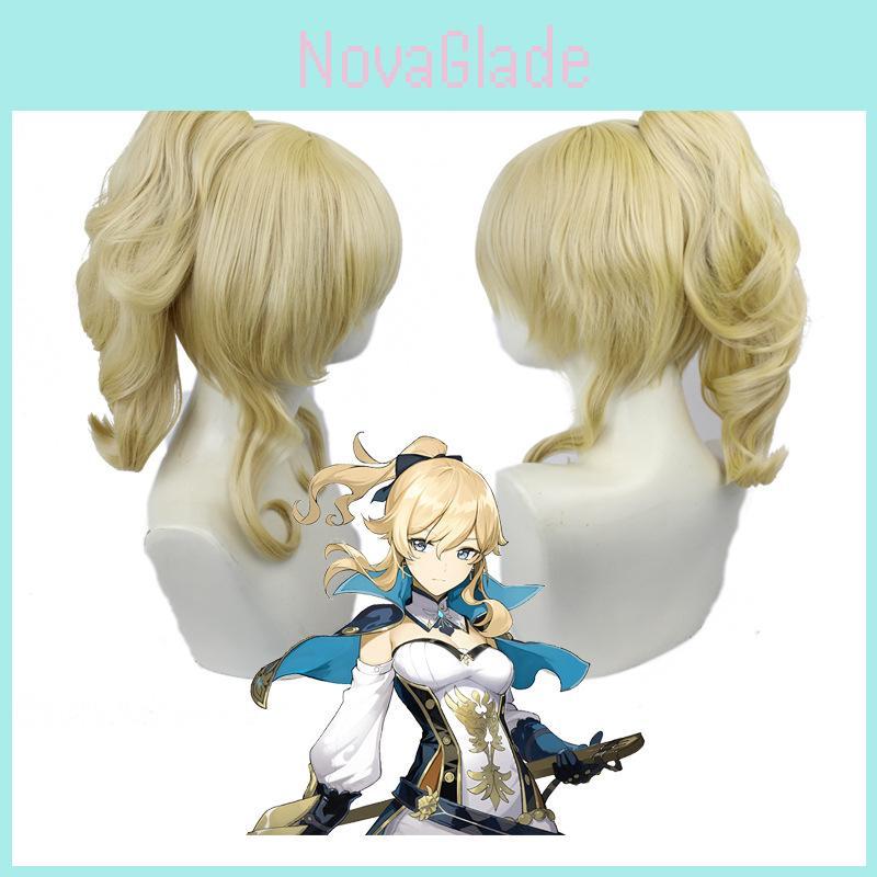 Stunning Pale Gold Genshin Impact Jean Wig For Cosplay And Halloween Parties