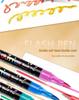 Dual-Color Double-Ended Acrylic Flash Marker Pen for Handwriting