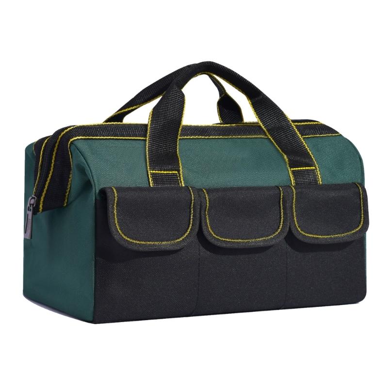 

Durability Professional Tool Bag with Reinforced Stitching Oversized Zippers Featuring 14Pockets for Ample Tool Organization зелёный