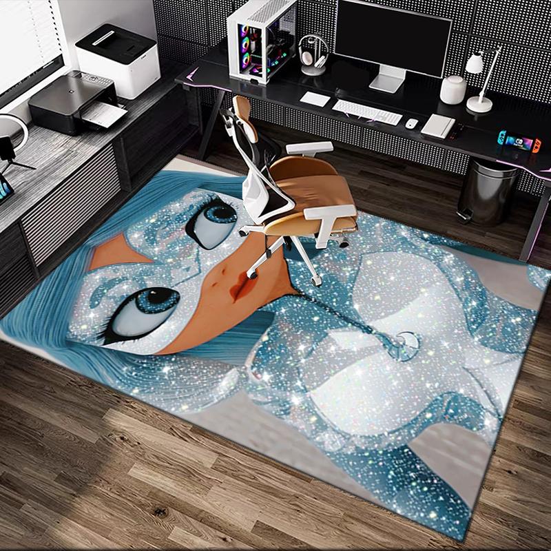 1pc General-purpose Rug, Ladybug Printed Area Rug, Comfortable Office Chair Carpet, Home Entrance Floor Mat