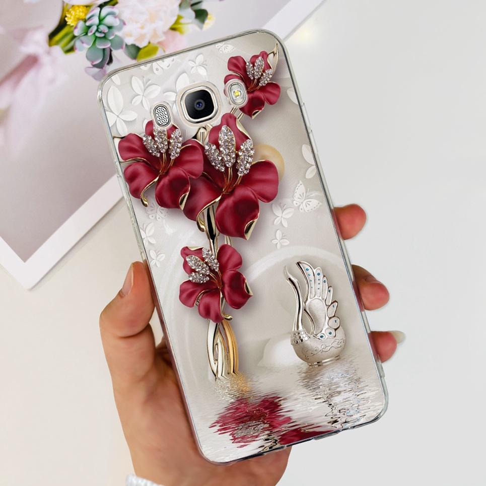 For Funda Samsung Galaxy J5 2016 Phone Case Cute Cat Dinosaur Soft Silicone Cases For Samsung J5 2016 J510 Back Cover Bumper