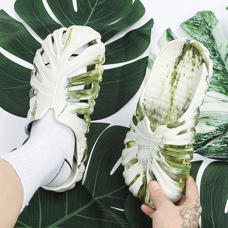 Hole Sandals Man Outdoor Beach Shoes Platform Cheap Liquidation Y2k Fun High Quality Eva Summer Sale Slippers for Men