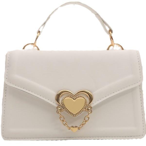 Trendy chain small square bag, Korean version, simple and fashionable, crossbody bag, shoulder bag, women's bag, casual and versatile