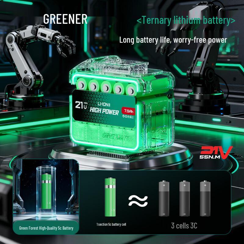 GREENER 12V Brushless Cordless Impact Drill CN plug (adapter included)