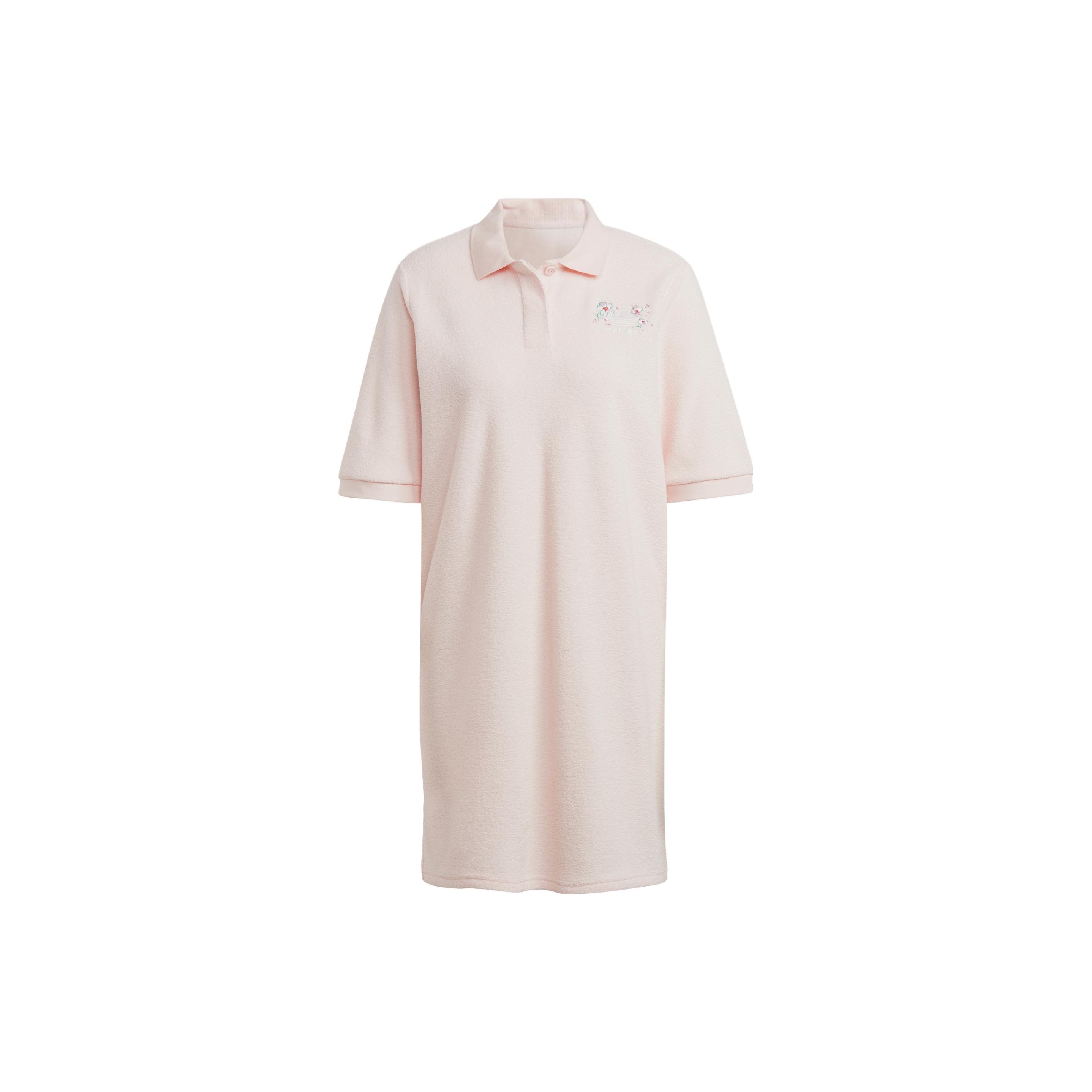adidas Originals Women s Polo Dress Pink IP3754 S