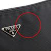 PRADA Accessory pouch Pouch Handbag black Nylon Women Used
