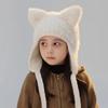 New Winter Kids Knitted Hat Warm Beanie Cap with Cat Ears Cartoon Child Bonnet Hats For Girls Boys