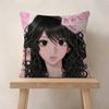 Anime GGyaru Gyaru Girls   Personalized Pillow Dust Cover Bedroom Kids Party Decoration Pillowcase Birthday Children Gift