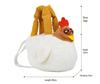 Cute Cuckoo Chicken Plush Crossbody Bag - Cartoon Doll for Girls