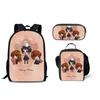 Harry Potter Hogwarts Backpack Trio - Printed School Bag Lunch Bag Pencil Case, Large Capacity Multi-Functional Student Gift