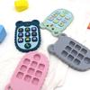 Neuer Babybeißring Handyform Silikonbeißring Zahnungsspielzeug Kinder Sensorisches Lernspielzeug Babygeschenkset