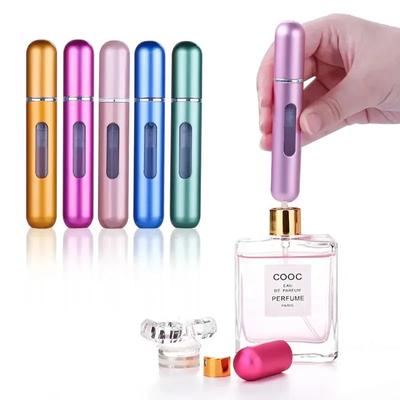 Przenośna butelka na perfumy podróżne 5 ml dolny ładunek pojemnik na płyn dozownik do kosmetyków butelka z rozpylaczem głowica prasująca