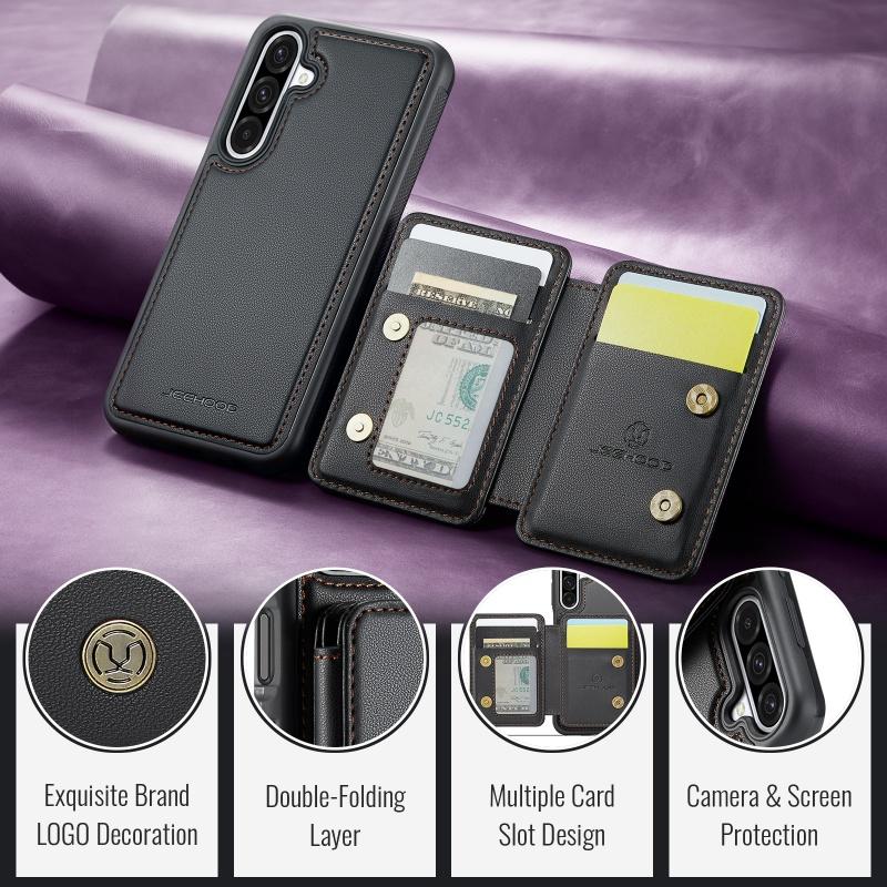 Magnetic 2 in 1 Detachable Wallet Case For Samsung Galaxy A56 A55 A54 A53 A52 A36 A35 A33 5G Luxury Leather Card Slots Cover