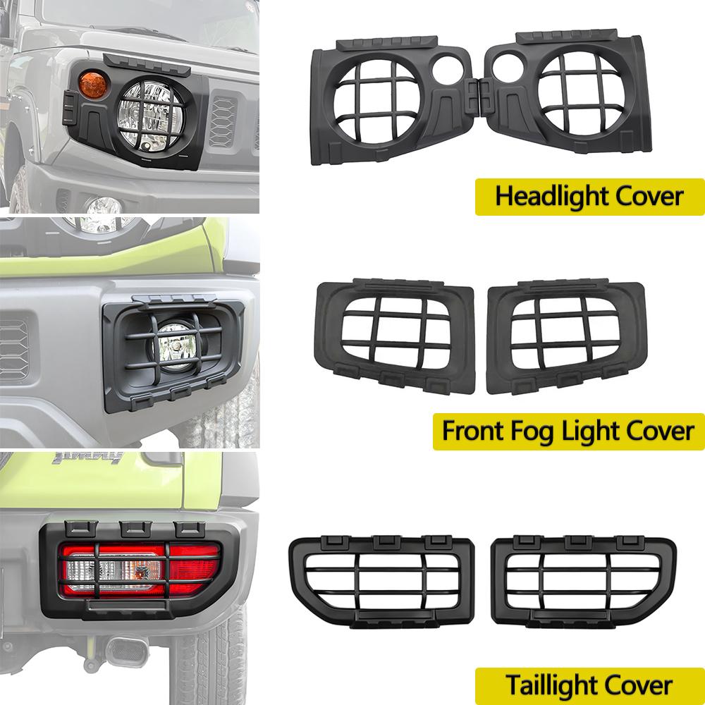 Front Light Taillight Cover Trim Kit For Suzuki Jimny JB64 JB74 2019-2026 Fog Light Guard Decoration Exterior Tuning Accessories