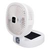 Foldable Desk Fan with Solar Panel Rechargeable Battery Operated Portable LED Night Light Standing