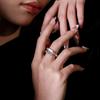Tang Grass Pattern Bamboo Fritillary Ring Female Opening National Style Winding Curved Design Index Finger Ring Cold Wind Jewelry