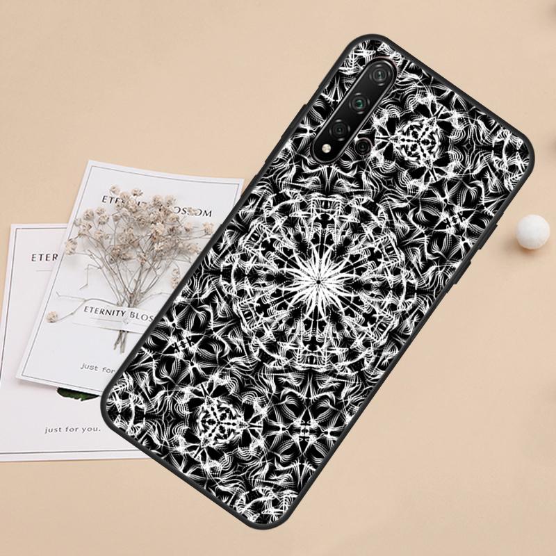 Mandala Pattern For Huawei Nova Y91 Y61 Y60 Y70 Y72 Y73 Y90 9 10 SE 7i 8i 11i 12i P30 P40 Lite P60 Pro Case