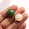 10 Stück Imitations-Jade-Knöpfe Chinesischer Stil Kleidung Jacke Hochwertige Knopf-Accessoires Chinesisches Cheongsam Hemd Strickjacke Pullover Knöpfe