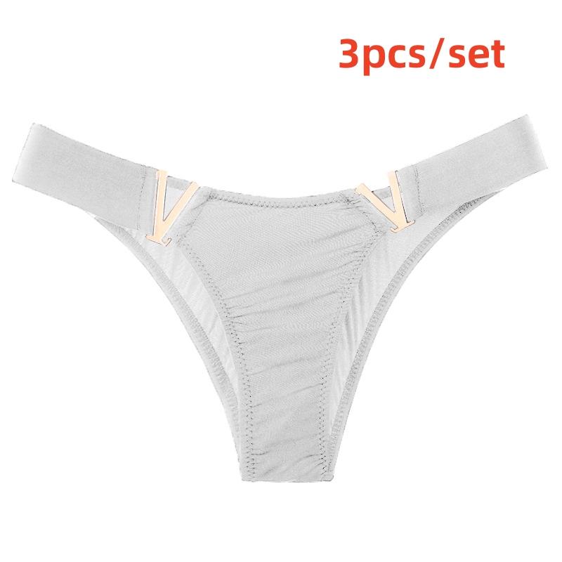 

Женские сексуальные стринги, 3 шт./компл., женское сексуальное женское белье, трусики, нижнее белье S белый