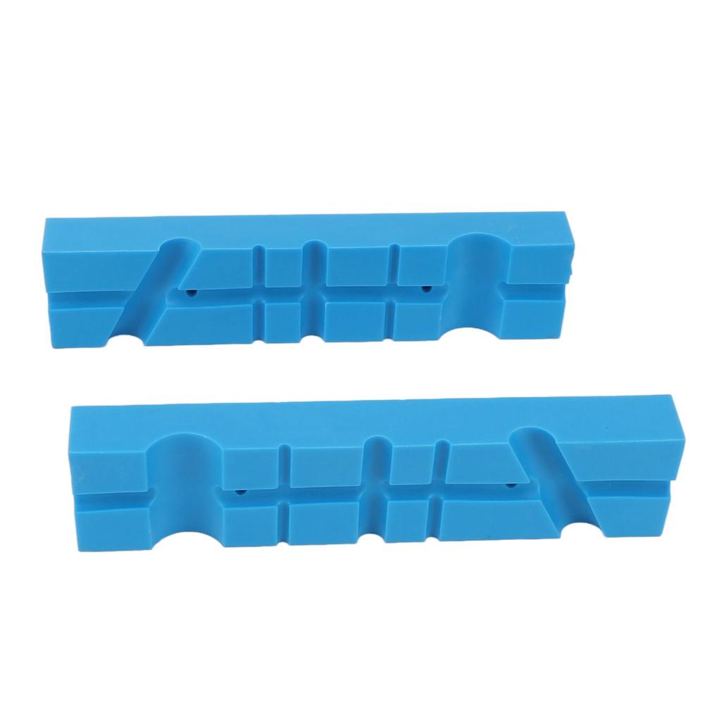 2 STÜCKE Schraubstockbackenpolster Abdeckung Schutz Magnetische Multi-Winkel-Nut Anti Slip Weiche PU Schraubstockbacken Zubehör