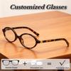 Vintage Compact-frame Eyeglasses High-definition Blue Light Filteringweight Prescription-ready Glasses Eye-Protective Optical-grade Eyewear