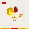 New LED Acrylic Wrought Iron Wall Lamp Bedroom Bedside Lamp Living Room Study Decorative Atmosphere Lighting