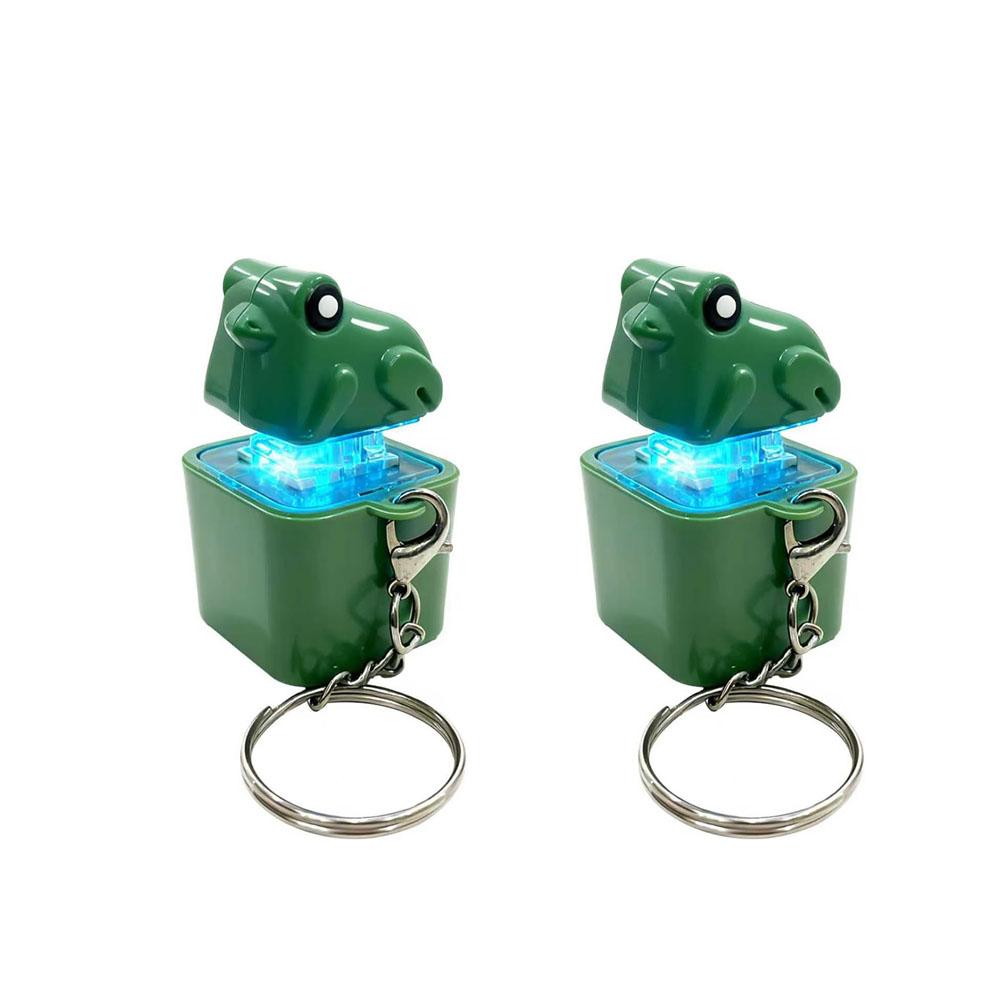 Frog Croaking Fidget Toy Frog Croaking Keychain With Sound LED lights Stuff Fun Gift for Kids Boys Girls