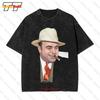 Al Capone Mafia Gangster Vintage Oversized T-Shirt ZLP