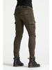Four Seasons Army Green Motorcycle Riding Jeans with Protective Gear