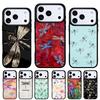 Dragonfly Insect Pattern Phone Case for iPhone 17 16 15 14 13 Pro Max Back Cover for 12 11 Pro Coque