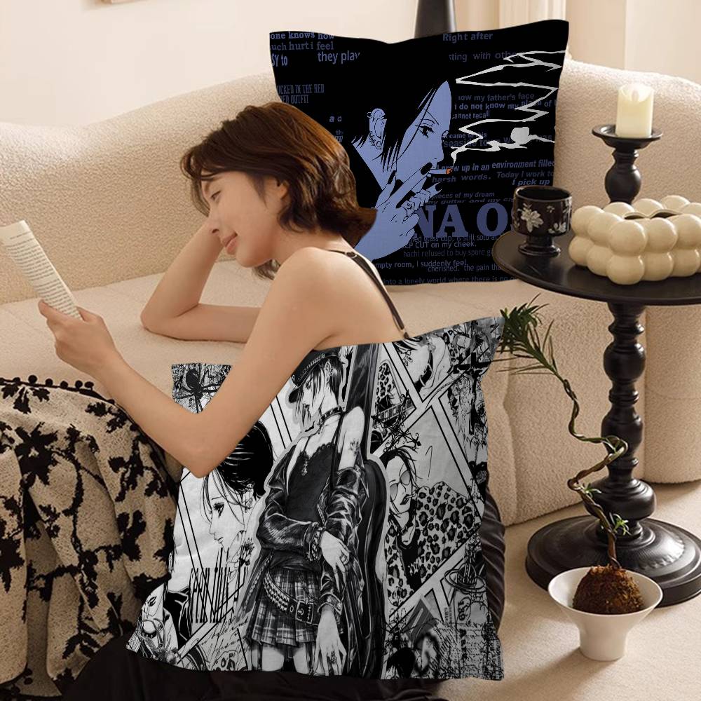 Nana Anime Cushion Cover Pillowcase Upholstery Sofa Throw Pillow Home Decor Pillowcas