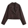 Women'S Fashion Casual Street Lapel Short Trench Coat