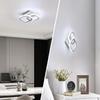 DELIPOP Small Ceiling Light, Square Modern LED Ceiling Light Fixture, 6500K Cool White Light Acrylic Hallway Light Fixture Ceiling Lamp for Hallway