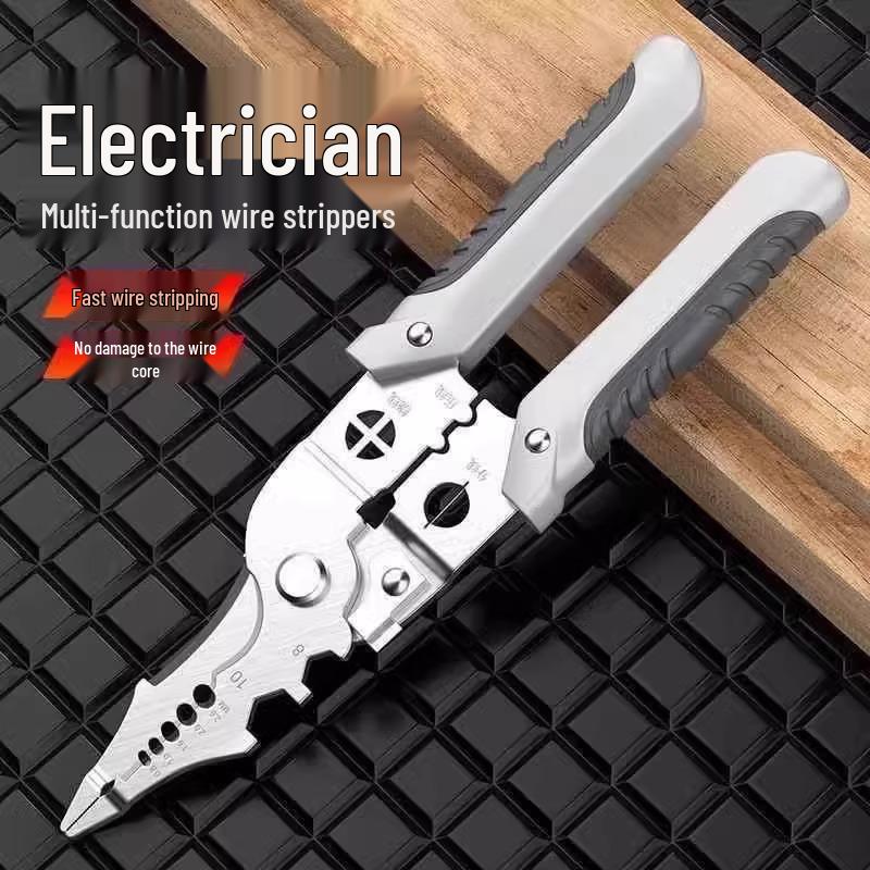 ¥5 Off for Newcomers! 2025 Multipurpose Electrician Pliers: Strip, Split, Skin, Crimp