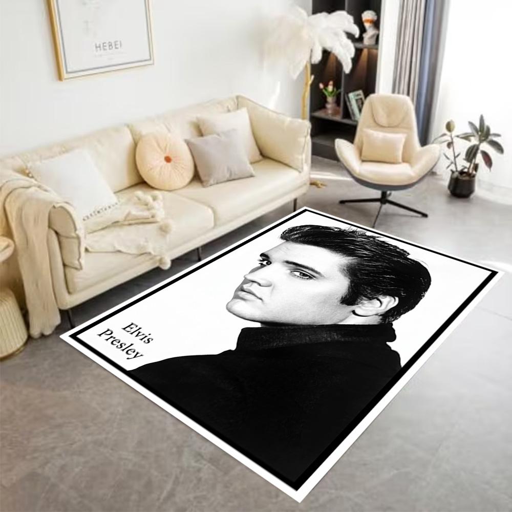 Elvis Presley Rock Legend Area Rug Design for Playrooms Living Rooms Dining Room Dormitory Anti-slip Rug Office home decor Spiritual Gift