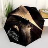 1pc ONE RING TO RULE THEM ALL. Automatic Folding Umbrella - Compact 8-Rib Design, Durable Plastic & Iron1038L