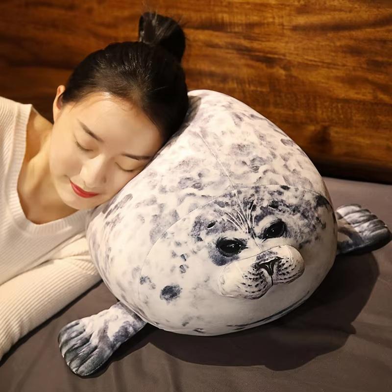 Cute Plush Foca Gorda Seal Toy Stuffed Animal Foca Guatona Peluche Soft Doll Sleeping Pillow Cute Sea Lion Doll Christmas Gift