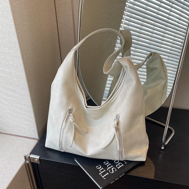 Duża torba damska jesień i zima uniwersalna 2024 nowa torba na ramię retro dla matki i dziecka torba dojazdowa