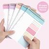 5 Pack to Do List Pad, Undated Daily Planner A5 Notepads, 150 Pages Diary to Do