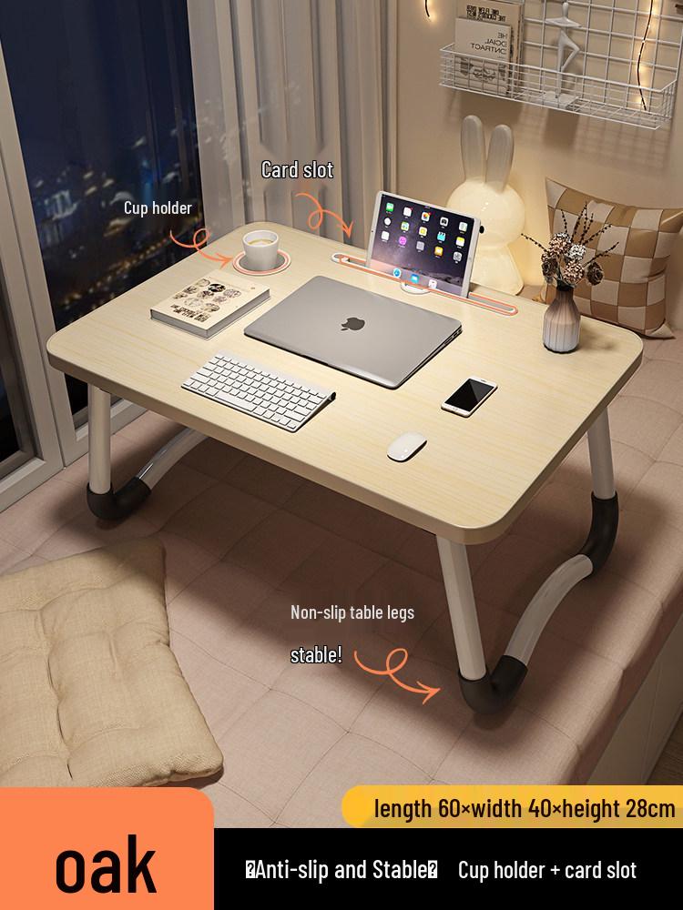 Foldable Bedside Table & Study Desk for Dorms and Kids
