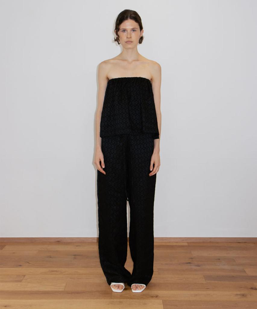 SUSUMU Shirt Pants - Black Jacquard