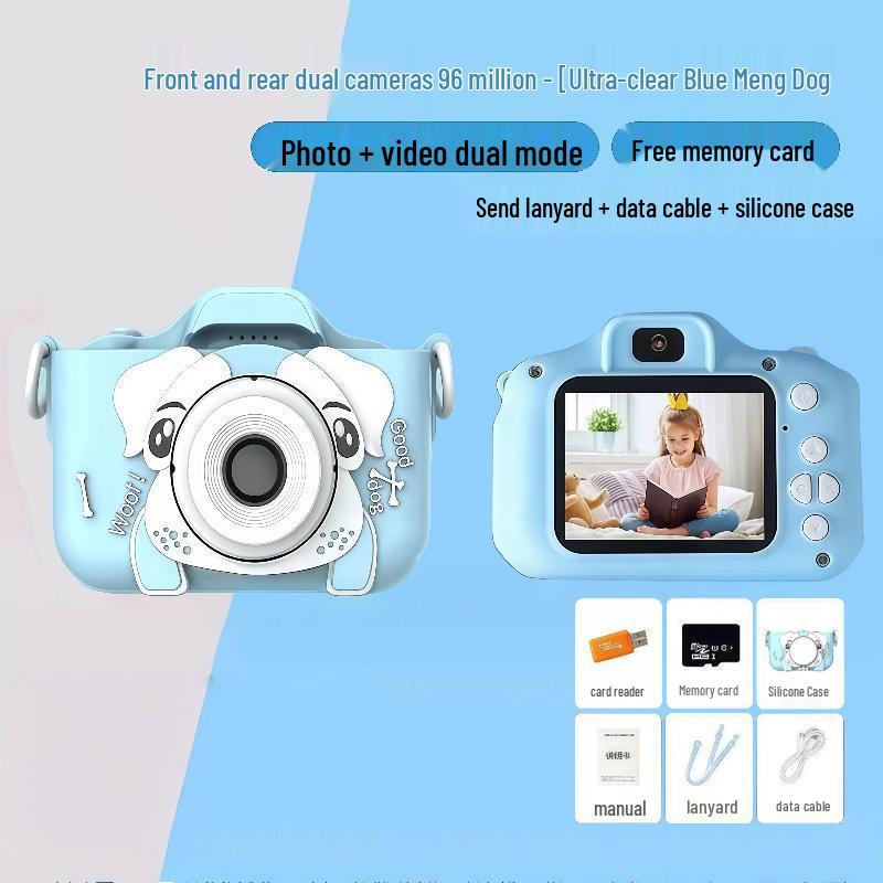 Ultra HD Children's Mini Cartoon Camera for Boys & Girls - Solid Color