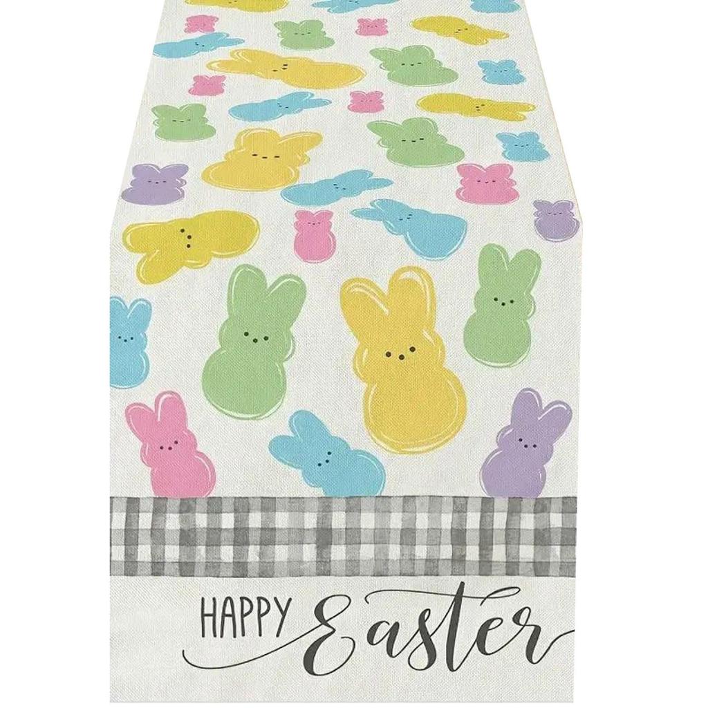 Easter’s Day Table Runner Merry Tablecloth  Holiday Table Decorations