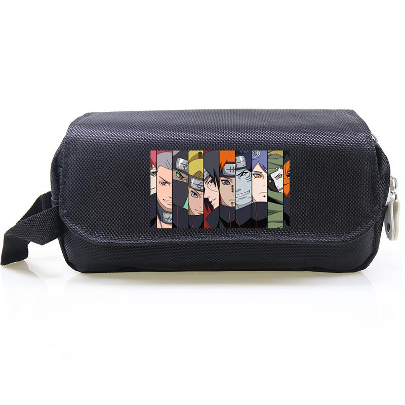 

Pencil Case Animation Peripheral Stationery Box Large Capacity Male and Female Students Double Zipper Pencil Bag 21*10*6cm