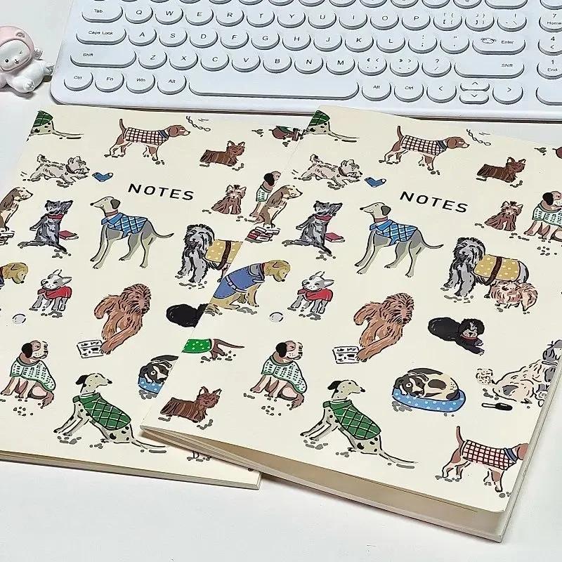 5pcs Puppy Notebook Set - Cute Animal Spiral Notebooks with Horizontal Ruled Pages - Creative Journal for School, Office & Daily