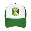 Jamaica Flag Jamaican Trucker Hat Unisex Outdoor Hat Sun Hats Trucker Cap Adjustable Polyester Mesh Baseball Cap Summer