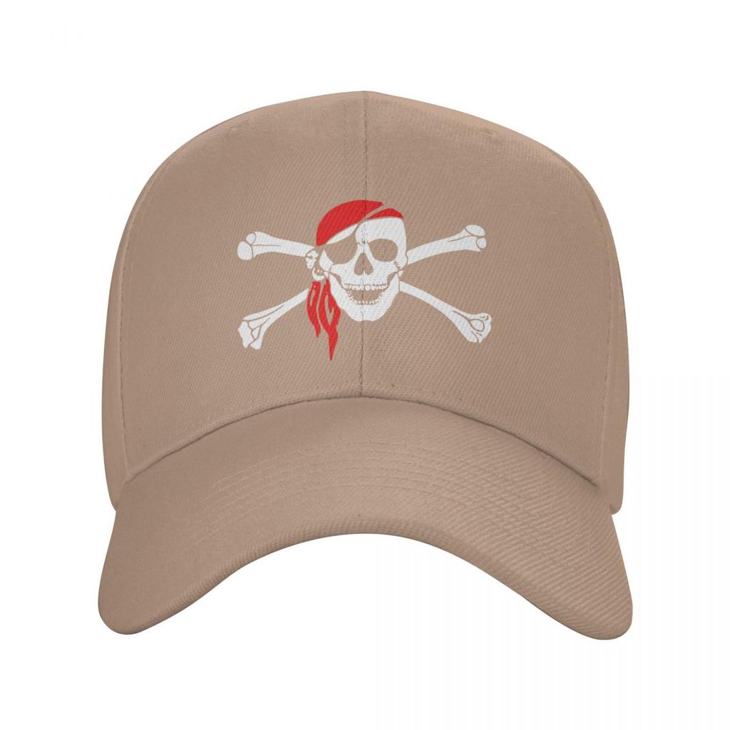 Módní Unisex Jolly Roger Skull Cross Bones Pirate Flag Baseballová čepice Dospělý Nastavitelný Táta Klobouk Hip Hop Snapback Čepice